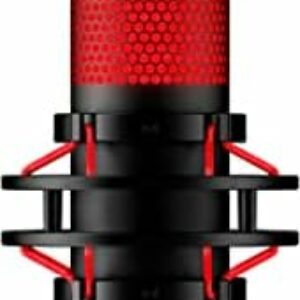 HyperX QuadCast – Standalone USB Mikrofon mit umfangreichen Funktionen für Streamer Gamer, Schwarz