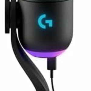 Logitech G Yeti GX dynamisches RGB-Gaming-Mikrofon mit LIGHTSYNC, USB-Mikrofon zum Streaming, Superniere, USB-Plug-and-Play für PC/Mac – Schwarz