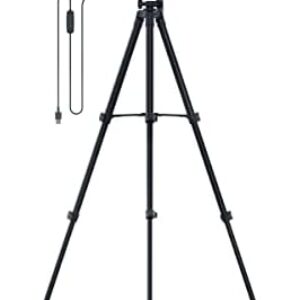 Razer Ring Light – 12-Zoll-USB-LED-Ringleuchte mit Stativ für PC + Mobile Streaming (Anpassbares Lichtspektrum + Helligkeit, Flexible Befestigungsmöglichkeiten) Schwarz