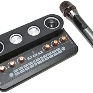 Podcast-Ausrüstung, Soundeffekt-Board-Set, Bundle-Podcast-Kit Musikproduktionsausrüstung mit Soundboard-Mikrofon für Streaming-Aufnahmen (Schwarz)