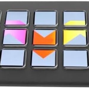 banapoy LCD Custom Keyboard 15 Tasten, Handheld Stream Deck Studio Controller, Programmierbare 15 Makro-Tasten für Twitch für YouTube, Trigger Action in App Software Streaming Zubehör