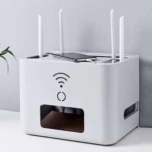 LLCDZR Aufbewahrungsbox-Regal Sockel Aufbewahrungsbox Halterung/Halterung/Halterung Router TV-Box Set-Top-Box Streaming-Media-Ausrüstung Spielekonsole Wandhalterung Regal