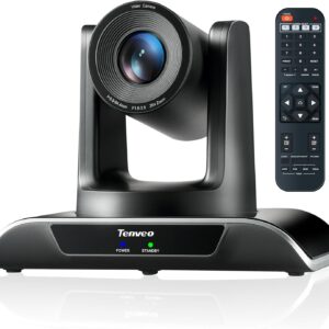 Tenveo PTZ Kamera 20x optischer Zoom Konferenzkamera, 1080p HD Kamera für Skype/Zoom Videokonferenzen, YouTube/Twitch/OBS Live Streaming Business Kirche Veranstaltungen Bildung