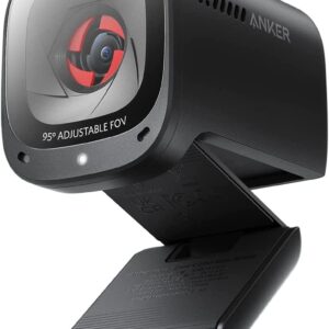 Anker PowerConf C200 2K USB-Webcam, Webcam für Laptops, Mikrofone mit Geräuschunterdrückung und K.I, Stereo-Mikrofone, Regulierbarer Sichtwinkel, Lichtkorrektur, Integrierte Kameraabdeckung