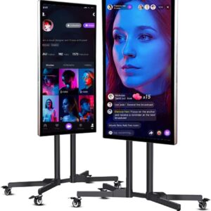 ATHUAH LCD-Bildschirm Professional Live mit Ständer, Video-Broadcast-Ausrüstung, Streaming-Ständer, Werbemaschine, kabellose Bildschirmprojektion für Mobiltelefone für soziale Medien