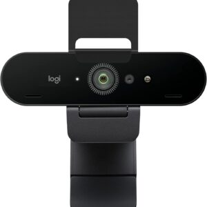 Logitech Brio Stream Webcam – Ultra 4K HD-Videogespräche, Mikrofon mit Geräuschunterdrückung, Weitwinkel, Kompatibel mit Microsoft Teams, Zoom, Google Meet auf PC/Mac – Schwarz
