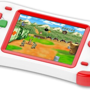 ZHISHAN 16 Bit Handheld Spielkonsole Retro Tragbare Spiele Konsolen inkl. 220 Klassische Vintage Video Spielen 3.0 „LCD HD Bildschirm Arcade Erholung System Geburtstags Geschenk für Kinder-Rot