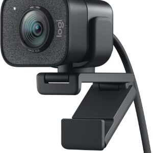Logitech StreamCam – Livestream-Webcam für Youtube und Twitch, Full HD 1080p, 60 FPS, USB-C Anschluss, Gesichtserkennung durch Künstliche Intelligenz, Autofokus, vertikales Video – Graphit, Schwarz