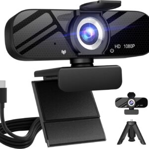 Tomorsi USB Webcam mit Dual-Mikrofonen, 720P HD Webcam für Videoanrufe, Online-Meetings, Streaming, Videoaufzeichnung, kompatibel mit Windows/Mac/Android