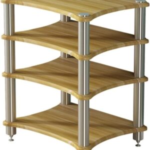 1/2/3/4-Lagiger Audioschrank, Audio-Rack, Videokomponenten-Schrank Mit Stoßdämpfenden Füßen, Stereo-Ausrüstung, Spielekonsolen, Streaming-Geräte