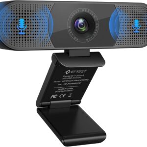 EMEET Webcam mit Mikrofon – C980PRO Webcam mit Mikrofon und Lautsprecher, Webcam 1080P mit Objektivabdeckung, 90 ° Sichtfeld, Autofokus, Plug & Play, Webcam Ideal für PC, Skype, Konferenz