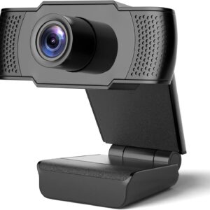 Lommegy 4K Webcam mit Mikrofon, Ultra HD 4K Webcam für PC, Dual Noise Reducing Mics, Automatischer Lichtkorrektur Webkamera für Zoom/Skype, Live Streaming, Videoanrufe, Lernen, Konferenzen