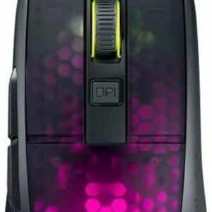 Burst Pro – Extrem leichte Optical Pro Gaming Maus (hohe Präzision, Optischer Owl-Eye Sensor (100 bis 16.000 Dpi), RGB AIMO LED Beleuchtung, 68g leicht, Designt in Deutschland), schwarz