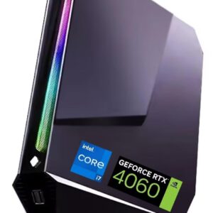 Mini PC Gaming,Core i7-13800H (14C/20T, up to 5.2GHz), 16GB RAM 512GB SSD Mini Desktop Computer, 2xHDMI/Type-C/2.5G RJ45 LAN, RTX4060 8G Graphic Tower PC