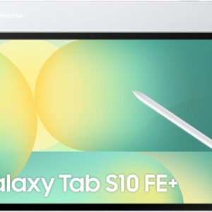 Samsung Galaxy S10 FE+ AI-Tablet, Android Tablet, 128 GB Speicher, 8 GB RAM, 33,28 cm/13,1″ Display, Inkl. S Pen, Wi-Fi, Lange Akkulaufzeit, Silver, 36 Monate Herstellergarantie [Exklusiv auf Amazon]