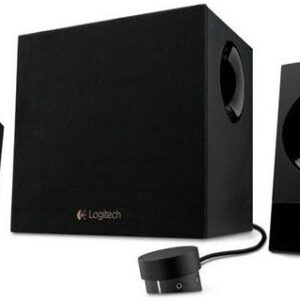 Logitech Z533 2.1 Lautsprecher-System mit Subwoofer, 120 Watt Spitzenleistung, 3,5 mm Eingang, Kopfhörerbuchse, Multi-Device, Bedienelemente am Steuergerät, EU Stecker, PC/TV/Tablet – Schwarz