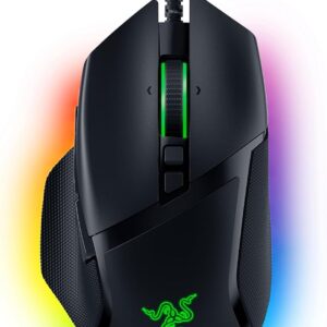 Razer Basilisk V3 – Kabelgebundene, anpassbare Gaming Maus mit Chroma RGB für PC/Mac (10+1 programmierbare Tasten, neigbares HyperScroll Mausrad, ergonomisches Design) Schwarz
