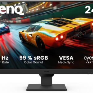BenQ GW2490E 24 Zoll Gaming Monitor, 100Hz, 1920x1080p, IPS, Eye-Care, integrierte Lautsprecher, Wandhalterung, Thin Bezel, Smarte Helligkeitsanpassung, HDMI, DisplayPort
