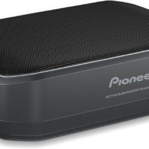 Pioneer TS-WX140DA Aktivsubwoofer, leistungsstarker Gehäuse Subwoofer mit 170 W Maximalleistung, 20 x 13 cm Subwoofer in MDF Gehäuse, IMPP Membran, schwarz, Kabelfernbedienung (5m Zuleitung)