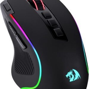 Redragon M612 Predator RGB Gaming Maus, 8000 DPI kabelgebundene optische Maus mit 11 programmierbaren Tasten & 5 Hintergrundbeleuchtungsmodi, Software unterstützt DIY Keybinds Rapid