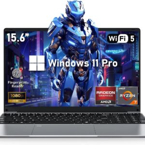 15.6 Zoll Gaming Laptop Notebook, Gamer laptope 16GB RAM 1TB SSD, Laptop Computer mit beleuchteter Tastatur, AMD Ryzen 7 5700U Prozessor (bis zu 4.3Ghz), FHD 1920x1080P, 6000mAh, Type-C