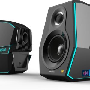 EDIFIER G5000 Gaming-Lautsprecher mit Bluetooth 5.0 (aptX HD, aptX, SBC), drei einstellbaren Klangmodi und RGB-Beleuchtung für die perfekte Gaming-Atmosphäre, Hi-Res Audio zertifiziert