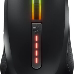 CHERRY MC 2.1, Kabelgebundene Gaming-Maus für Rechtshänder, Pixart Sensor bis 5000 dpi, Programmierbare Tasten, RGB-Beleuchtung, Onboard-Memory, Schwarz