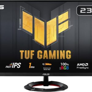 ASUS TUF Gaming VG249Q3R – 24 Zoll Full HD Monitor – 180 Hz, 1ms GtG, FreeSync Premium, Adaptive Sync, ELMB, GameFast Input – Fast-IPS Panel, 16:9, 1920×1080, DisplayPort, HDMI, Speaker