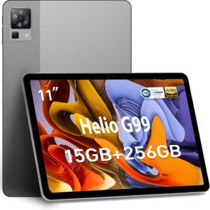 DOOGEE T30PRO Tablet 11 Zoll, Helio G99 Octa-Core 15(8+7) GB+256GB (2TB TF) Gaming Tablet, 8580mAh/33W, 2560×1600 FHD+, 20MP Dual SIM 4G LTE +5G WiFi Widevine L1 mit Hülle