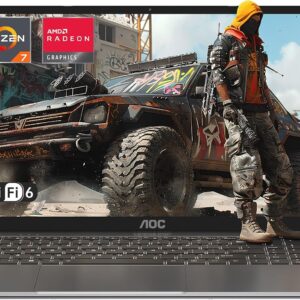 Laptop,AMD Ryzen 7 5825U(16-Thread CPU),Bis zu 4,5 GHz,Backlit Keyboard Computer,16,1 Zoll FHD Schlank Notebook,16GB RAM 512GB SSD,Radeon RX Vega 8 Graphics,USB 3.2,WiFi 6,HDMI