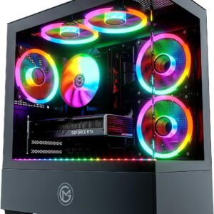Evolv – Gaming PC – AMD Ryzen 7 5700X – GeForce RTX 4060-1TB SSD – 32GB DDR4 – WLAN – Win 11 Pro