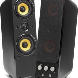 Creative GigaWorks T40 Series II – 2.0 Lautsprechersystem (Hi-Fi, Stereo/AUX-IN, Line-IN/16W RMS) schwarz