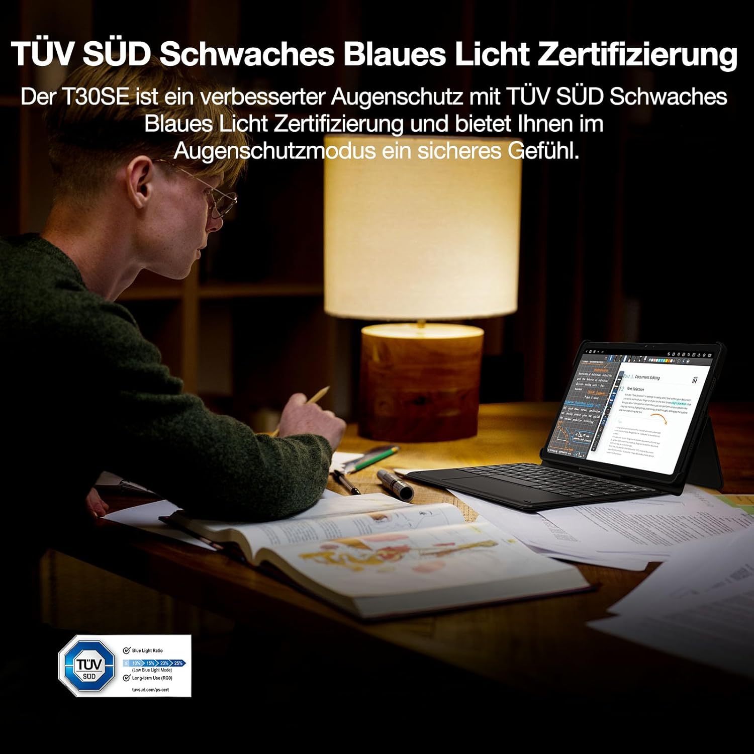 DOOGEE T30SE Tablet Android 14, 9(4+5) GB RAM +128GB ROM (2TB TF) Tablets, 2.4K IPS Großes Display Gaming Tablet 11 Zoll, 8580mAh Akku, Dual 4G LTE 5G WiFi, 13MP+5MP Kamera, Octa-Core, OTG – Bild 8