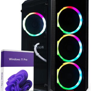 Greed® MK2 Lite – Entry Gaming PC mit AMD Ryzen 5 4600G + Radeon Vega 7 – Ultra Schneller RGB Computer + 4K Raytracing Rechner mit 4,2 GHZ – 16 GB DDR4 RAM – 512 GB SSD – WLAN + W11 Pro