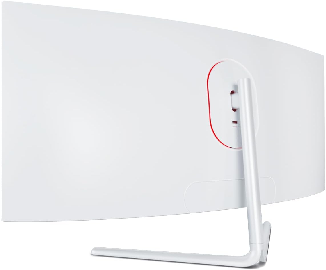 LC-Power LC-M34-UWQHD-100-C-V3 Gaming Monitor 34" Curved Ultra WQHD Display 21:9, 100Hz, 1500R, Adaptive Sync, VA, 1*HDMI, DP, DVI,AUX, schwarz weiß – Bild 4