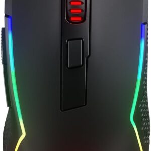 Redragon M616 RGB-Gaming-Maus, kabelgebundene optische Maus mit 10000 DPI, 6 programmierbaren Tasten und 8 Hintergrundbeleuchtungsmodi, Software unterstützt DIY-Tastenkombinationen