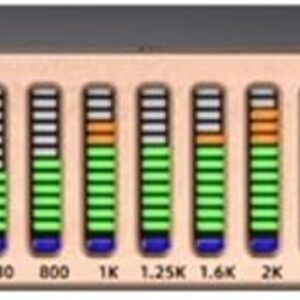 EQ800 Digitaler 31-Band-Grafik-Equalizer, PC-Steuerung, Professionelle DSP-Audioausrüstung, Karaoke-Lautsprecherprozessor(Gold)