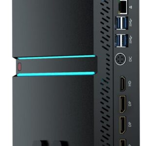 Thdeukoty Mini-Gaming-PC Core i9-14900F (bis zu 5,8 GHz) mit RTX4060Ti, Desktop-Computer Win 11 Pro, 64 GB DDR5 RAM/1T M.2 SSD/WIFI6E/BT5.3/Dual LAN/USB 3.2/8K HDMI DP, Vier Displays fĂźr Spiel/Design