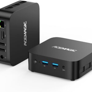 ACEMAGICIAN Vista V1 Mini PC,12th Gen Ιntel Alder Lake N-97(bis zu 3,60 GHz),16GB DDR4 512GB M.2 SSD Mini Desktop Computer mit Шin11 Pro
