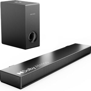 Soundbar für TV Geräte mit Dolby Atmos, BassMX, 3D Surround Sound System für TV Lautsprecher Heimkino, Soundbar mit Subwoofer, 5.3 Bluetooth PC Sound Bars, 190W Spitzenleistung, Nova S50