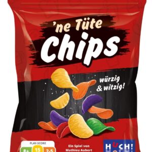 HUCH! | ´ne Tüte Chips | Gesellschaftsspiele | Partyspiel | Lustiges Familienspiel | witziges Zockerspiel | originelle Verpackung | Hoher Play-Score | Würzig & Witzig | Für 2-5 Spieler ab 8 Jahren