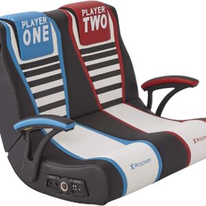 X Rocker Dual Rivals 2-Spieler Gaming Sessel für Kinder & Jugendliche mit 2.1 Soundsystem
