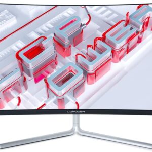 LC-Power LC-M34-UWQHD-100-C-V3 Gaming Monitor 34″ Curved Ultra WQHD Display 21:9, 100Hz, 1500R, Adaptive Sync, VA, 1*HDMI, DP, DVI,AUX, schwarz weiß