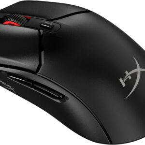 HyperX Pulsefire Haste 2 Core Wireless – Gaming-Maus für PC, Lange Akkulaufzeit, leicht, benutzerdefinierter Kernsensor, duale drahtlose Konnektivität, Schwarz