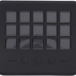 Compact Stream Studio Controller -Tastatur, 15 LCD -Tasten -Stream -Controller für OBS -PC, Streaming -Tastatur mit Triggeraktionen in OBS, Steigert die Effizienz für Schöpfer