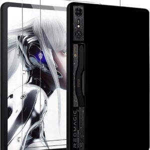KUSINHOKA Hülle für RedMagic Nova Gaming Tablet 10.9 Zoll + [2 Stück] Schutzfolie, Ultradünn [Stoßfest] [Anti-Kratzen] Weich Silikon Shock-Absorption Case Schutzhülle, Schwarz