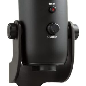 Blue Yeti USB-Mikrofon für Aufnahmen, Streaming, Gaming, Podcasting auf PC und Mac, Mikrofon für Laptop oder Computer, Blue VO!CE Effekte, Verstellbarer Ständer, Plug and Play – Schwarz