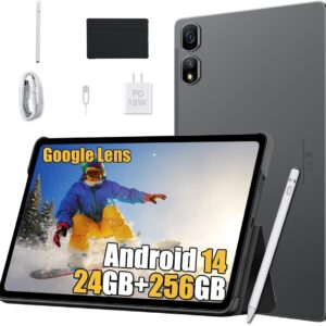 Blackview TAB 16 PRO Android 14 Tablet 11 Zoll, 24GB+256GB+2TB Erweiterung, Octa-Core Gaming Tablet 2K FHD+, 4G LTE 5G WiFi, 13MP+8MP, 7700mAh, PC Mode, Hülle + Intelligenter Stift, Schwarz