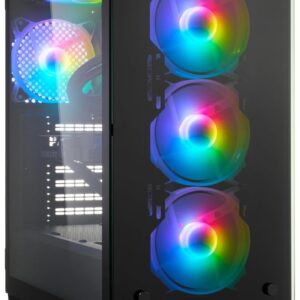 Gaming PC Ryzen 7 5700X 8X 4.6 GHz, 32 GB DDR4 RAM High Speed, 1TB M.2 SSD, RTX 4060 8GB, Win 11 Pro