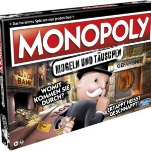 Hasbro Gaming Monopoly Mogeln und Täuschen Familienspiel, Spielspaß für Freunde und Familie, Toll als Partyspiel, Neue Variante des klassischen Spiels, Brettspiel für Kinder ab 8 Jahren
